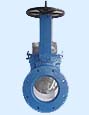 Knife edge gate valves